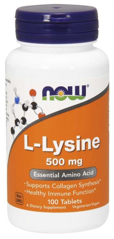 LYSINE 500mg 100 TABS Now foods