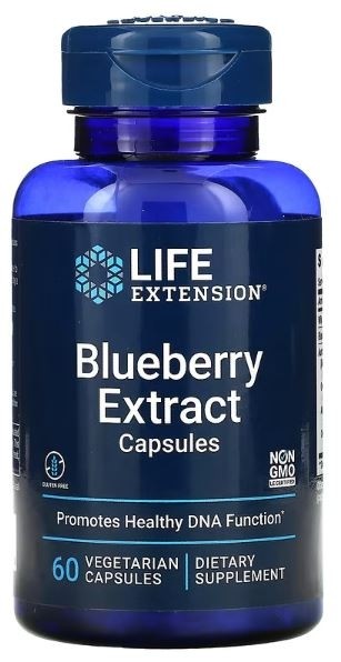 Blueberry Extract Capsules 60 vegetarian capsules Life Extension