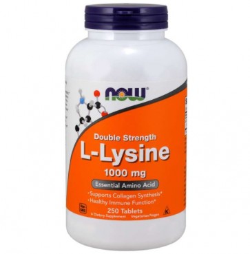 L-Lysine 1000mg 250tbs NOW Foods