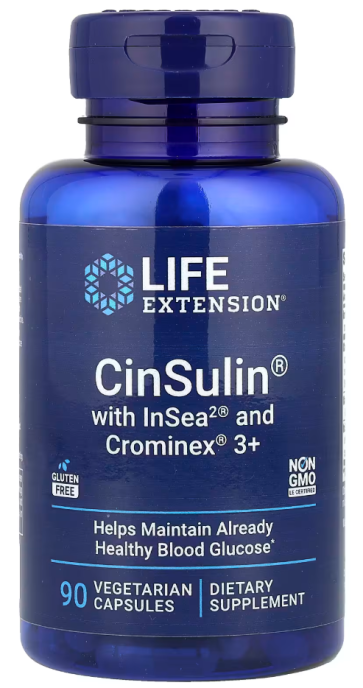 CinSulin with InSea2 and Crominex 3+, 90 Vegetarian Capsules