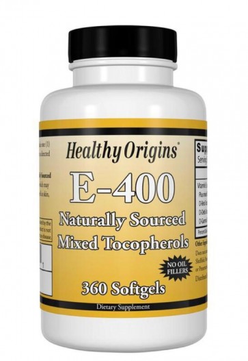 E-400 IU 360 Softgels HEALTHY Origins