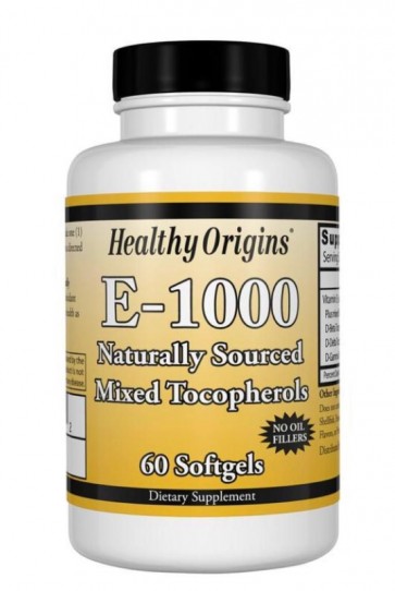 E-1000 IU 60 Softgels HEALTHY Origins