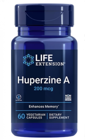 Huperzine A 200 mcg, 60 vcaps Life Extension