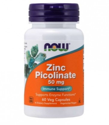 Zinc Picolinate 50mg  120 vcaps NOW Foods