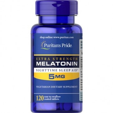 Melatonina 5mg Extra Strengh 120s PURITAN