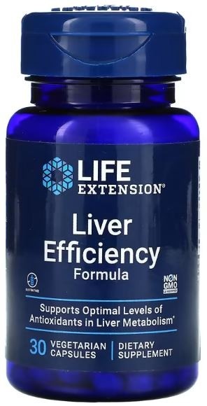 Liver Efficiency Formula 30 vegetarian capsules Life Extension