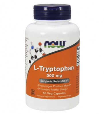 L Tryptophan 500mg 60s NOW Foods