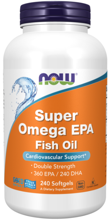 Super Omega EPA Fish Oil, 240 Softgels (1,000 mg per Softgel) Now foods