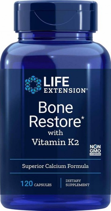 Bone Restore with Vitamin K2 120 capsules Life Extension