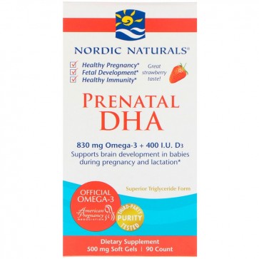 Prenatal DHA Strawberry 90s Nordic naturals