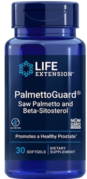 PalmettoGuard Saw Palmetto and Beta-Sitosterol 30 softgels Life Extension