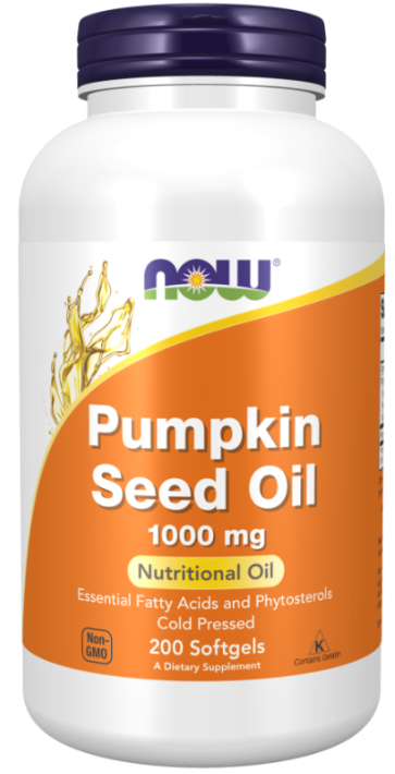 Pumpkin Seed Oil, 1,000 mg, 200 Softgels Now foods