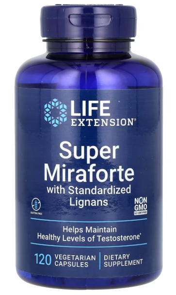 Super Miraforte with Standardized Lignans, 120 Vegetarian Capsules Life Extension