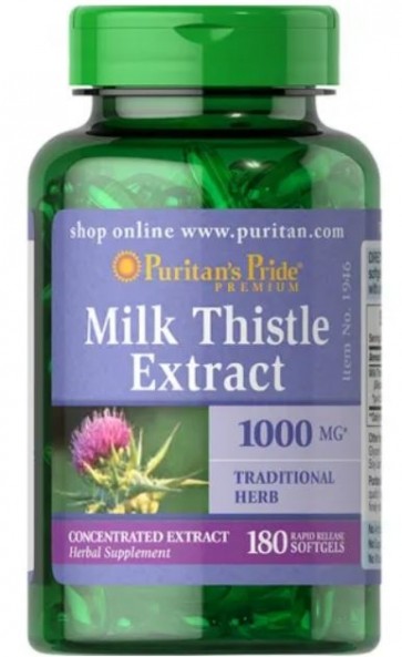 Milk Thistle 1000mg 180 Softgels PURITAN
