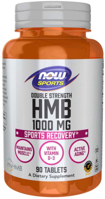HMB, Double Strength, 1,000 mg, 90 Tablets Now foods