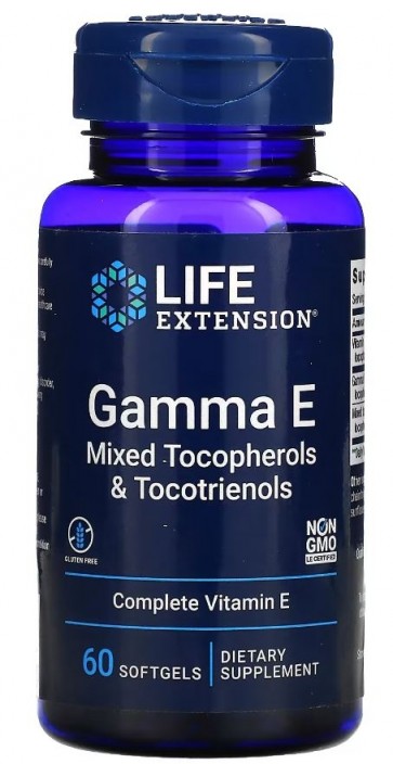 Gamma E Mixed Tocopherols & Tocotrienols 60 softgels Life Extension