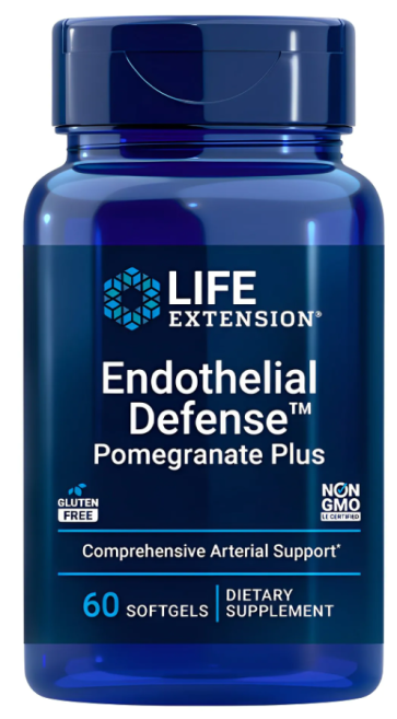 Endothelial Defense™ Pomegranate Plus 60 softgels Life Extension
