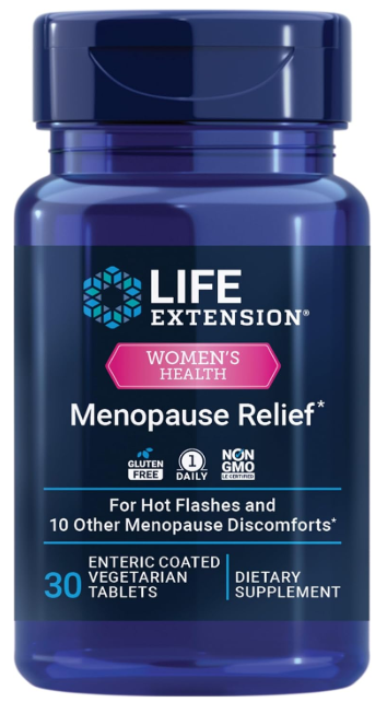 Menopause Relief, 30 Enteric Coated Vegetarian Tablets Life Extension
