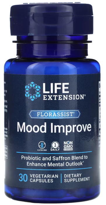 FLORASSIST Mood Improve, 30 Vegetarian Capsules Life Extension