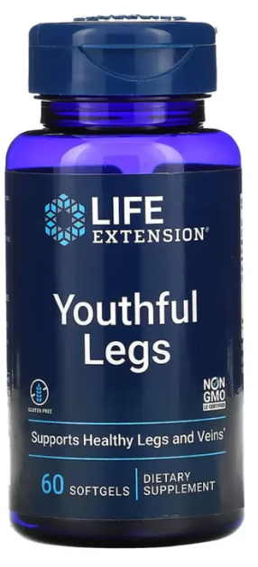 Youthful Legs, 60 Softgels (250 mg per Softgel) Life Extension