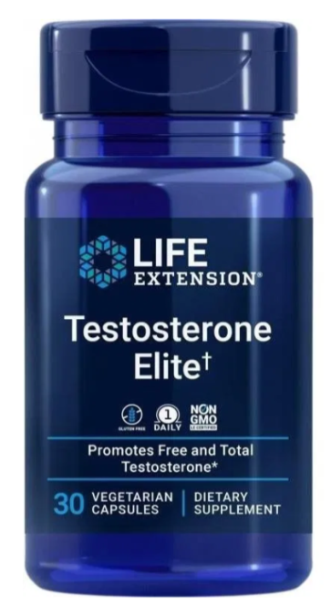 Testosterone Elite, 30 Vegetarian Capsules Life Extension
