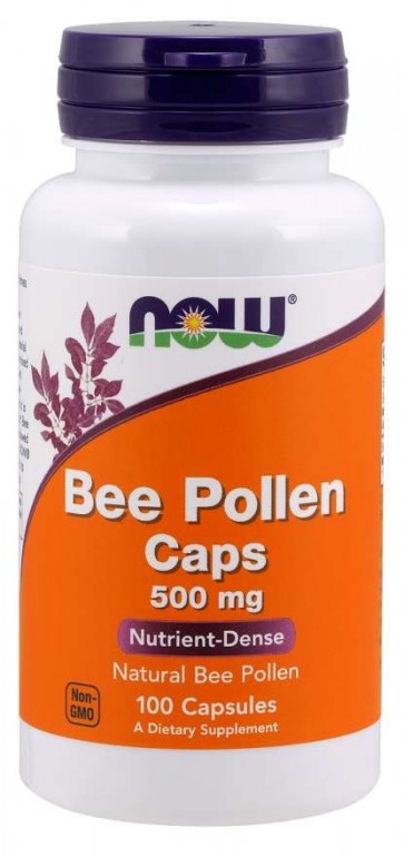 Bee Pollen 500 mg 100 Capsules Now foods