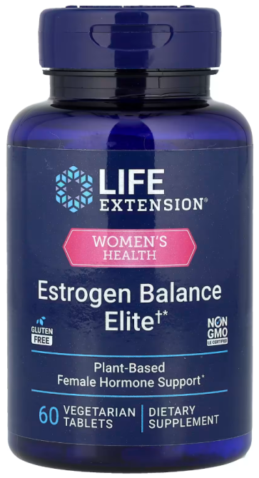 Women's Health, Estrogen Balance Elite, 60 Vegetarian Tablets Life Extension