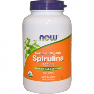 Spirulina 500mg 100 tbs NOW Foods