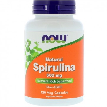 Spirulina 500mg 120 caps NOW Foods