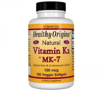 Vitamina K2 Mk7 100mcg  180 veggies softgels HEALTHY Origins