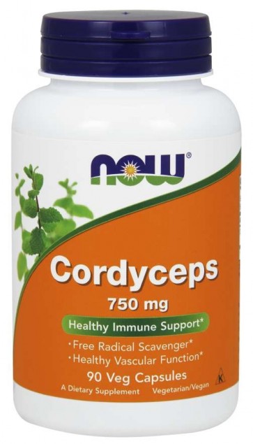 Cordyceps 750mg 90 Veg Caps NOW Foods