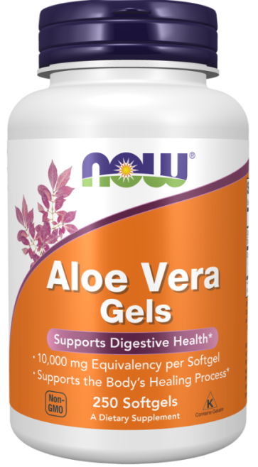 Aloe Vera Gels, 250 Softgels (50 mg per Softgel) Now foods