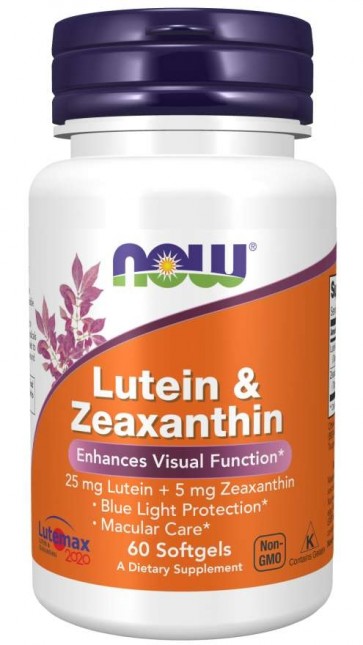 LUTEIN & ZEAXANTHIN (LUTEMAX 2020) 60 SGELS Now foods