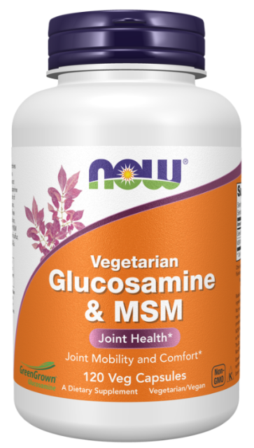 Glucosamine  MSM, 120 Veg Capsules Now foods