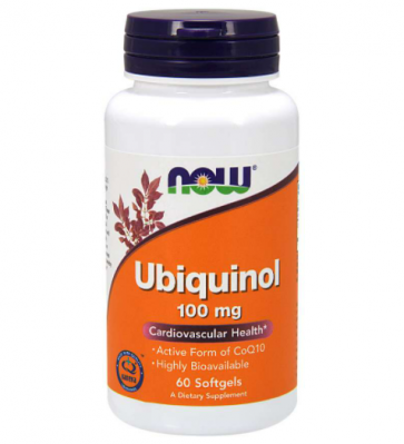 Ubiquinol 100mg 60s Now foods