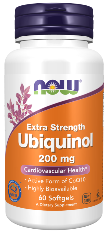 Ubiquinol, Extra Strength, 200 mg, 60 Softgels Now foods