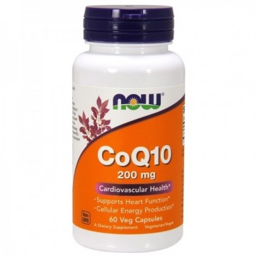 Coq 10 200mg 60veg caps NOW Foods