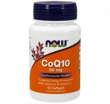 CoQ10 50mg + VIT E  50 SGELS NOW Foods