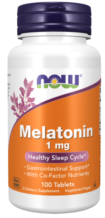 Melatonin, 1 mg, 100 Tablets Now foods