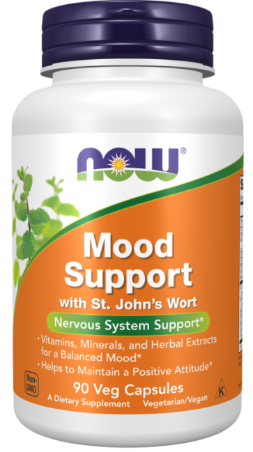 Mood Support with St. John's Wort, 90 Veg Capsules Now foods