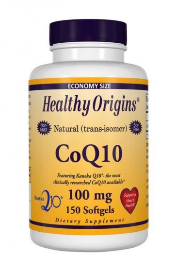 Coq10 100mg Healthy Origins 150 Softgels HEALTHY Origins