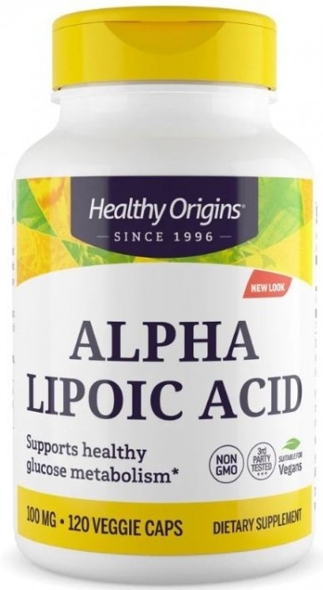 Alpha Lipoic Acid 100 mg 120 vcaps Healthy Origins
