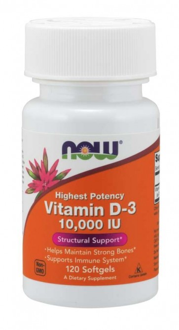 Vitamina D3 10.000 120 softgels NOW Foods