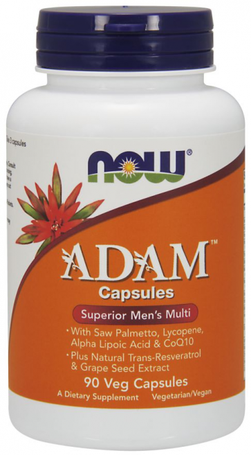 Adam Men's Multiple Vitamin 90 capsules Now foods