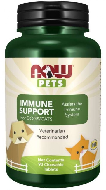 Immune Support Chewable Tablets for Dogs & Cats Now foods Pets