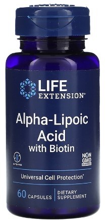 Alpha-Lipoic Acid with Biotin 60 capsules Life Extension