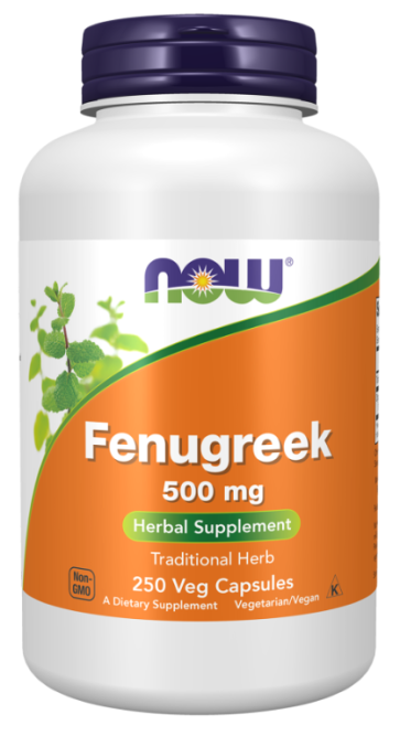 Fenugreek, 500 mg, 250 Veg Capsules Now foods
