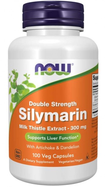 Silymarin, Double Strength 300 mg 100 Veg Capsules Now foods