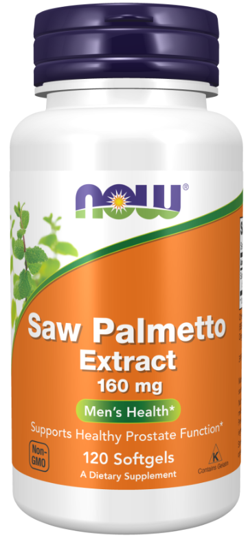 Saw Palmetto Extract, 160 mg, 120 Softgels Now foods