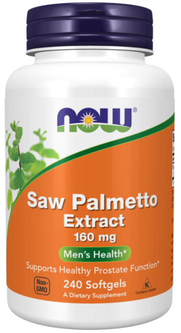 Saw Palmetto Extract, Men's Health, 160 mg, 240 Softgels Now foods